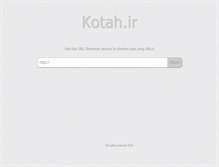 Tablet Screenshot of kotah.ir